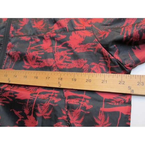 Sunrise Kingdom Waterproof Windbreaker Hawaiian Style Black/Red Size Large - Picture 14 of 15